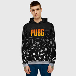 Толстовка-худи мужская PUBG Master, цвет: 3D-меланж — фото 2