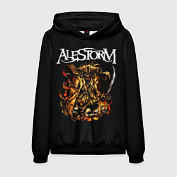 Толстовка-худи мужская Alestorm: Flame Warrior, цвет: 3D-черный