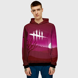 Толстовка-худи мужская Dead by Daylight, цвет: 3D-черный — фото 2