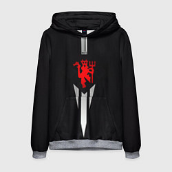 Толстовка-худи мужская MUFC, цвет: 3D-меланж