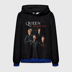 Толстовка-худи мужская Queen: Greatests Hits, цвет: 3D-синий