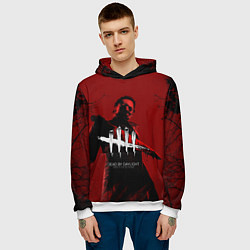Толстовка-худи мужская Dead by Daylight, цвет: 3D-белый — фото 2