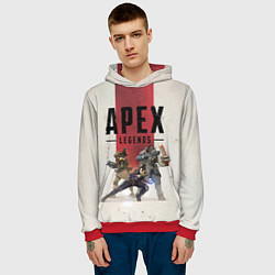 Толстовка-худи мужская Apex Legends, цвет: 3D-красный — фото 2