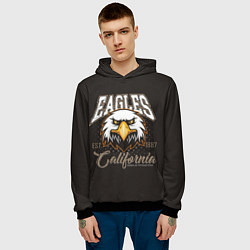 Толстовка-худи мужская Eagles California, цвет: 3D-черный — фото 2