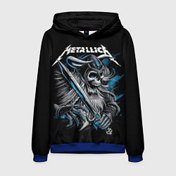 Толстовка-худи мужская Metallica, цвет: 3D-синий