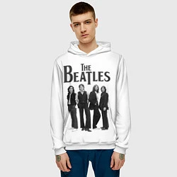 Толстовка-худи мужская The Beatles: White Side, цвет: 3D-белый — фото 2