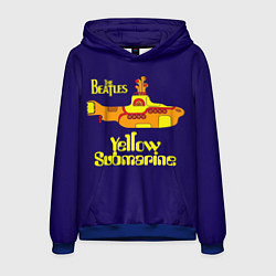 Толстовка-худи мужская The Beatles: Yellow Submarine, цвет: 3D-синий