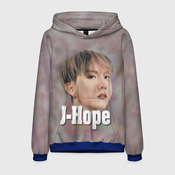 Толстовка-худи мужская BTS J-Hope, цвет: 3D-синий