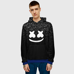 Толстовка-худи мужская Marshmello Black, цвет: 3D-синий — фото 2