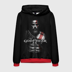 Толстовка-худи мужская God of War, цвет: 3D-красный