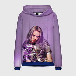 Толстовка-худи мужская Billie Eilish: Violet Fashion, цвет: 3D-синий