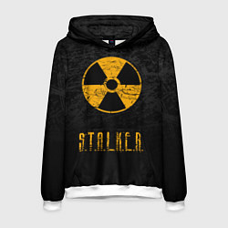 Толстовка-худи мужская STALKER: Radioactive, цвет: 3D-белый