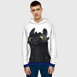 Толстовка-худи мужская Черная фурия, цвет: 3D-синий — фото 2