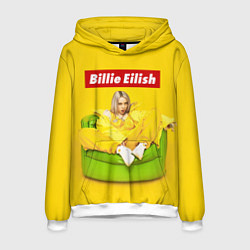 Толстовка-худи мужская Billie Eilish, цвет: 3D-белый