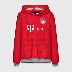 Толстовка-худи мужская FC Bayern: Home 19-20, цвет: 3D-меланж