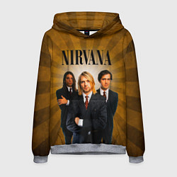 Толстовка-худи мужская Nirvana, цвет: 3D-меланж