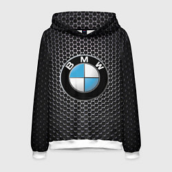 Толстовка-худи мужская BMW РЕДАЧ, цвет: 3D-белый