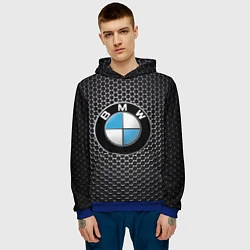 Толстовка-худи мужская BMW РЕДАЧ, цвет: 3D-синий — фото 2