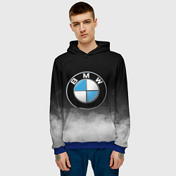 Толстовка-худи мужская BMW, цвет: 3D-синий — фото 2