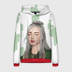 Толстовка-худи мужская Billie Eilish, цвет: 3D-красный