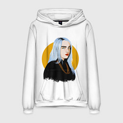 Толстовка-худи мужская Billie Eilish, цвет: 3D-белый