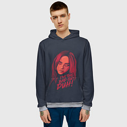 Толстовка-худи мужская Billie Eilish, цвет: 3D-меланж — фото 2