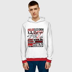 Толстовка-худи мужская Stray Kids, цвет: 3D-красный — фото 2