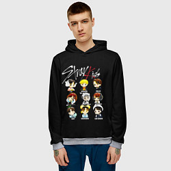 Толстовка-худи мужская Stray Kids, цвет: 3D-меланж — фото 2