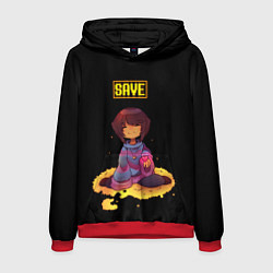 Толстовка-худи мужская UNDERTALE FRISK, цвет: 3D-красный