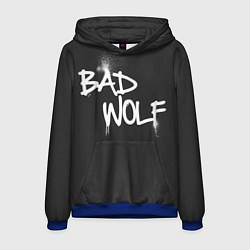 Толстовка-худи мужская Bad Wolf, цвет: 3D-синий