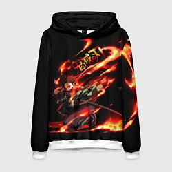 Толстовка-худи мужская Demon Slayer, цвет: 3D-белый