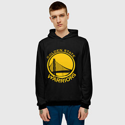 Толстовка-худи мужская GOLDEN STATE WARRIORS, цвет: 3D-черный — фото 2
