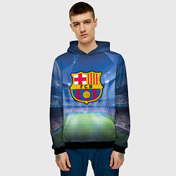 Толстовка-худи мужская FC Barcelona, цвет: 3D-черный — фото 2