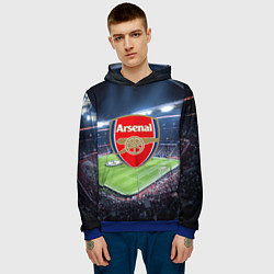 Толстовка-худи мужская FC Arsenal, цвет: 3D-синий — фото 2