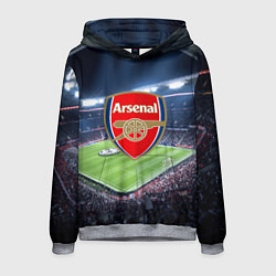 Толстовка-худи мужская FC Arsenal, цвет: 3D-меланж