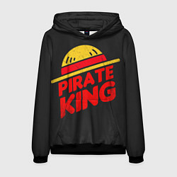 Толстовка-худи мужская One Piece Pirate King, цвет: 3D-черный