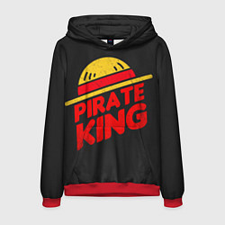 Толстовка-худи мужская One Piece Pirate King, цвет: 3D-красный