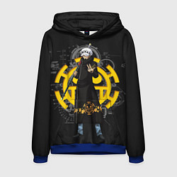 Толстовка-худи мужская One Piece, цвет: 3D-синий
