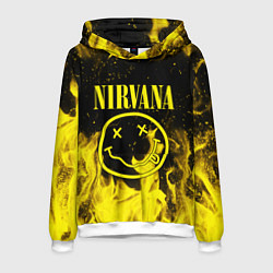 Толстовка-худи мужская NIRVANA, цвет: 3D-белый