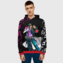 Толстовка-худи мужская JOJOS BIZARRE ADVENTURE, цвет: 3D-красный — фото 2