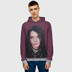 Толстовка-худи мужская BILLIE EILISH, цвет: 3D-меланж — фото 2