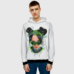 Толстовка-худи мужская BILLIE EILISH, цвет: 3D-черный — фото 2