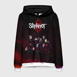 Толстовка-худи мужская Slipknot, цвет: 3D-белый