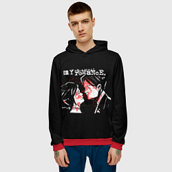 Толстовка-худи мужская My Chemical Romance, цвет: 3D-красный — фото 2