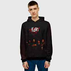 Толстовка-худи мужская Korn, цвет: 3D-черный — фото 2
