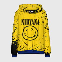 Толстовка-худи мужская NIRVANA, цвет: 3D-синий