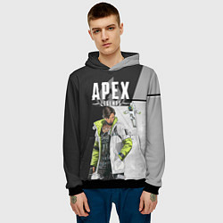 Толстовка-худи мужская Apex Legends, цвет: 3D-черный — фото 2