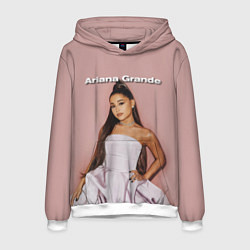 Толстовка-худи мужская Ariana Grande Ариана Гранде, цвет: 3D-белый