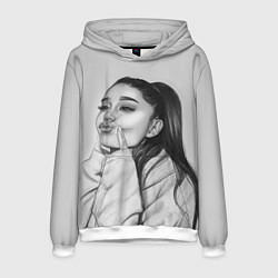 Толстовка-худи мужская Ariana Grande Ариана Гранде, цвет: 3D-белый