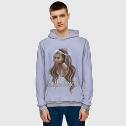 Толстовка-худи мужская Ariana Grande Ариана Гранде, цвет: 3D-меланж — фото 2